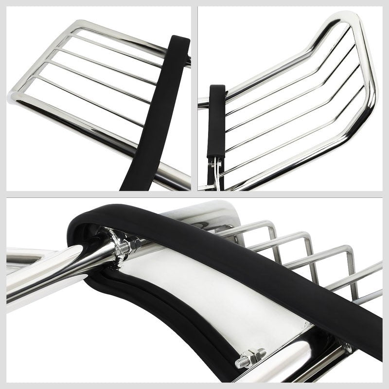 Metallic Mild Steel Full Front Grille Guard For 00-06 Chevrolet Tahoe 4.8L/5.3L-Grille Guards & Bull Bars-BuildFastCar-BFC-GRGD-CHEVYTA007-SS