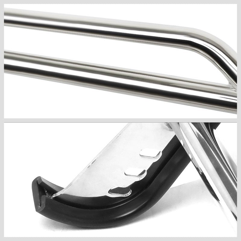 Metallic Mild Steel Full Front Grille Guard For 00-06 Chevrolet Tahoe 4.8L/5.3L-Grille Guards & Bull Bars-BuildFastCar-BFC-GRGD-CHEVYTA007-SS