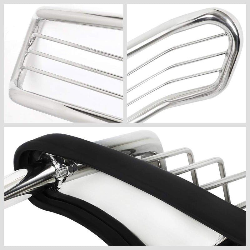 Metallic Mild Steel Full Front Grille Guard For 99-07 Ford F-250 Super Duty-Grille Guards & Bull Bars-BuildFastCar-BFC-GRGD-FORDSD026-SS