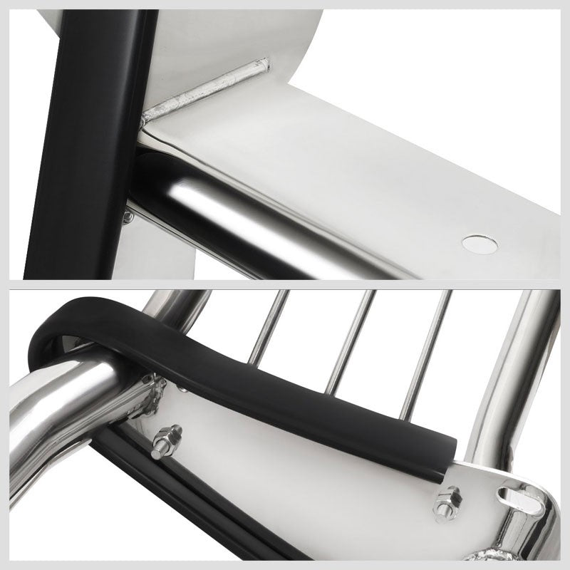 Metallic Mild Steel Full Front Bumper Grille Guard For 13-17 Toyota RAV4 XA40-Grille Guards & Bull Bars-BuildFastCar-BFC-GRGD-TOYRAV41317-SS