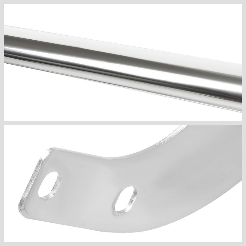 Metallic Mild Steel Full Front Bumper Grille Guard For 13-17 Toyota RAV4 XA40-Grille Guards & Bull Bars-BuildFastCar-BFC-GRGD-TOYRAV41317-SS