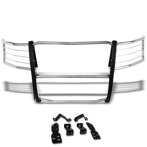 Metallic Mild Steel Full Front Grille Guard For 07-13 Chevrolet Silverado 1500-Grille Guards & Bull Bars-BuildFastCar