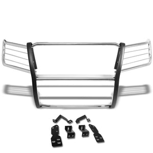 Metallic Mild Steel Full Front Grille Guard For 07-14 Chevrolet Tahoe 4.8L/5.3L-Grille Guards & Bull Bars-BuildFastCar