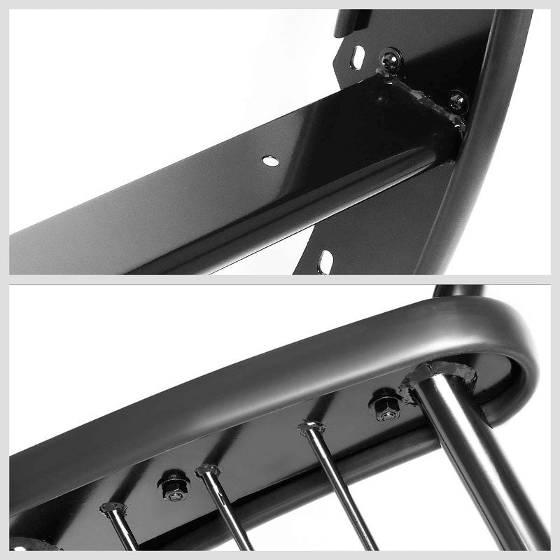 Black Mild Steel Full Front Grille Guard For 15-19 Ford F-150 2.7L/3.0L/5.0L-Grille Guards & Bull Bars-BuildFastCar