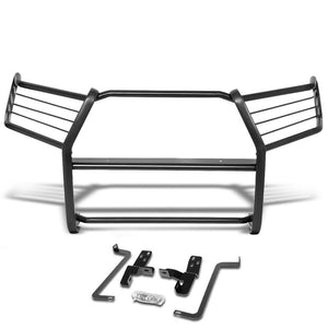 Black Mild Steel Full Front Grille Guard For 16-20 Toyota Tacoma 2.7L/3.5L DOHC-Grille Guards & Bull Bars-BuildFastCar