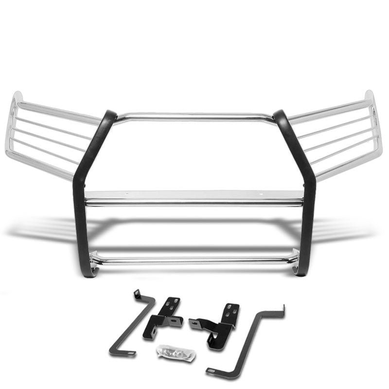 Metallic Mild Steel Full Front Grille Guard For 16-20 Toyota Tacoma 2.7L/3.5L-Grille Guards &amp; Bull Bars-BuildFastCar