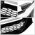 Honeycomb Glossy Black/Chrome Trim Front Upper Grille For 16-17 Accord Sedan-Grilles-BuildFastCar-BFC-FGR-1-HON16ACC-CH