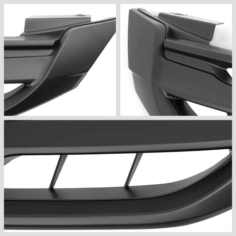 Vertical Fence Matte Black Front Upper Grille For 13-15 Honda Accord Sedan 4DR-Grilles-BuildFastCar-BFC-FGR-1-HON13ACC-T2-BK