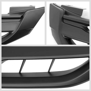 Vertical Fence Matte Black Front Upper Grille For 13-15 Honda Accord Sedan 4DR-Grilles-BuildFastCar-BFC-FGR-1-HON13ACC-T2-BK