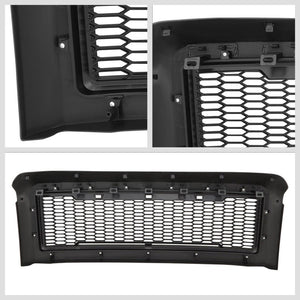 Black Honeycomb Mesh Front Grille+Running Light For 08-10 Ford F-250 Super Duty-Exterior-BuildFastCar
