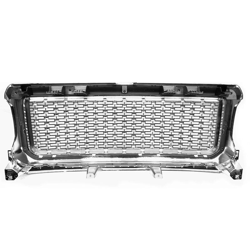 Polished Chrome Denali Style Front Bumper Hood Grille For 15-18 GMC Canyon-Grilles-BuildFastCar
