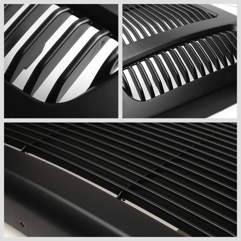 Powdercoated Black Badgeless Style Front Bumper Grille For 05-07 Ford F-250 SD-Grilles-BuildFastCar