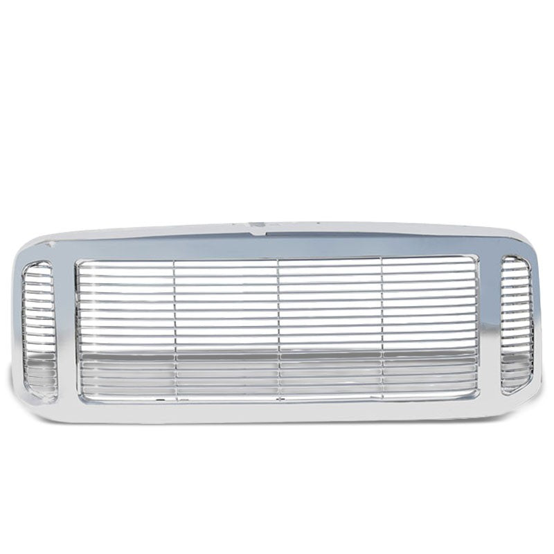 Powdercoated Chrome Badgeless Style Front Bumper Grille For 05-07 Ford F-250 SD-Grilles-BuildFastCar