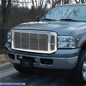 Powdercoated Chrome Badgeless Style Front Bumper Grille For 05-07 Ford F-250 SD-Grilles-BuildFastCar