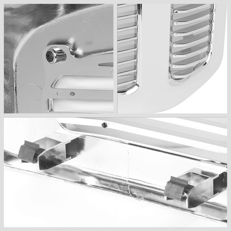 Powdercoated Chrome Badgeless Style Front Bumper Grille For 05-07 Ford F-250 SD-Grilles-BuildFastCar