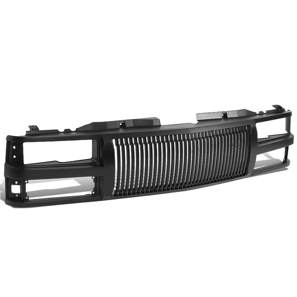 94-98 Chevy C1500 Glossy Black Vertical Style Front Grille