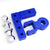 Blue Universal Aluminum Dual Ball Mount Adjustable Trailer Tow Hitch Receiver-Truck & Towing-BuildFastCar-BFC-HITCALU-001BL