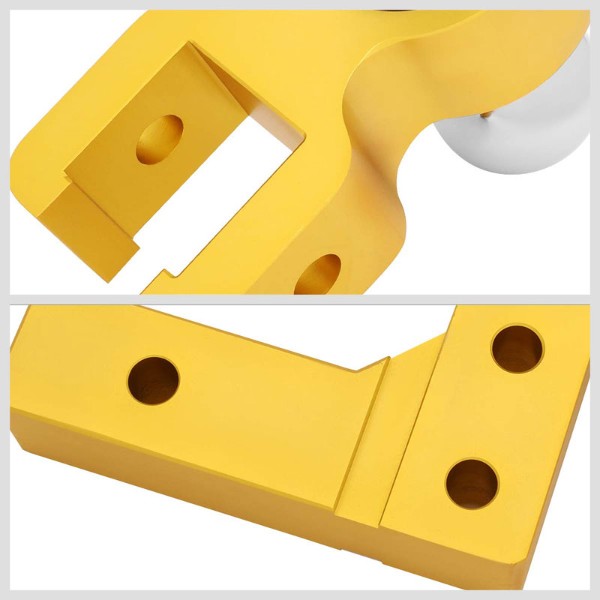 Gold Universal Aluminum Dual Ball Mount Adjustable Trailer Tow Hitch Receiver-Truck & Towing-BuildFastCar-BFC-HITCALU-001GD