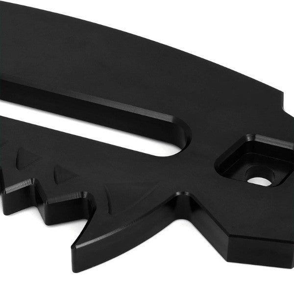 10" Black Universal Aluminum Hawse Fairlead For Synthetic Winch Rope/Cable ATV-Truck & Towing-BuildFastCar-BFC-HITCALU-003BK