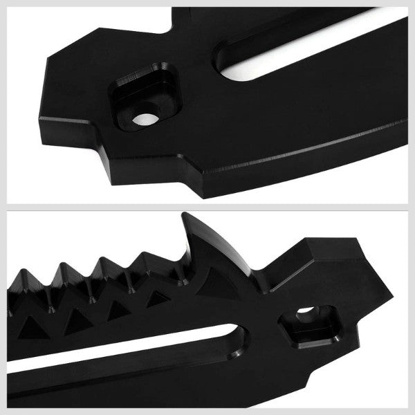 10" Black Universal Aluminum Hawse Fairlead For Synthetic Winch Rope/Cable ATV-Truck & Towing-BuildFastCar-BFC-HITCALU-003BK
