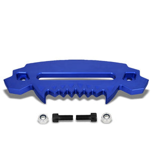 10" Blue Universal Aluminum Hawse Fairlead For Synthetic Winch Rope/Cable ATV-Truck & Towing-BuildFastCar-BFC-HITCALU-003BL