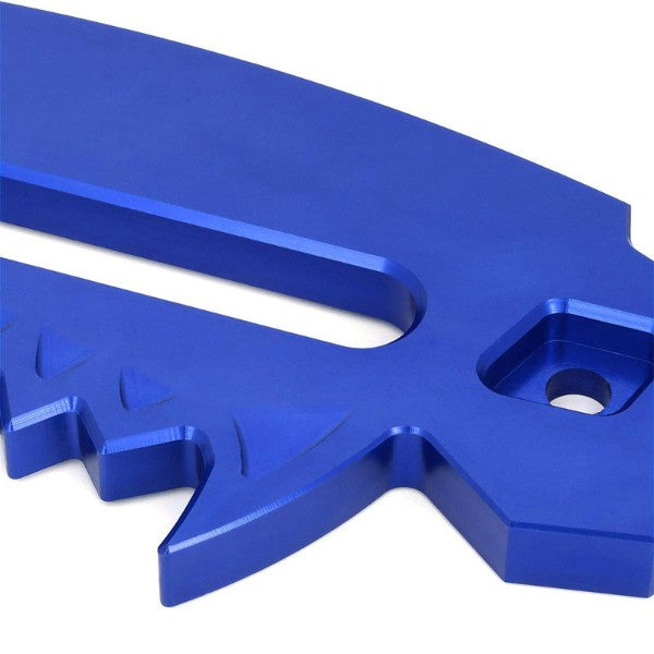 10" Blue Universal Aluminum Hawse Fairlead For Synthetic Winch Rope/Cable ATV-Truck & Towing-BuildFastCar-BFC-HITCALU-003BL