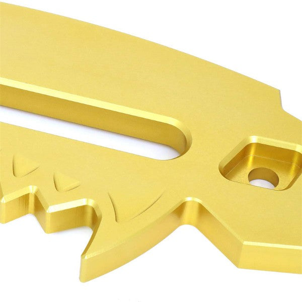 10" Gold Universal Aluminum Hawse Fairlead For Synthetic Winch Rope/Cable ATV-Truck & Towing-BuildFastCar-BFC-HITCALU-003GD