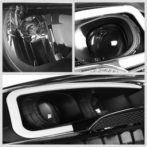 Black Housing/Clear Lens 3D Bar Projector Headlight For 13-16 Ford Escape 1.6L-Lighting-BuildFastCar