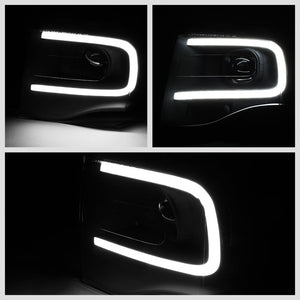 Black Housing/Clear Lens 3D Bar Projector Headlight For 07-14 Ford Expedition-Lighting-BuildFastCar
