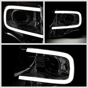 Chrome Housing/Smoke Lens 3D Bar Projector Headlight For 07-14 Ford Expedition-Lighting-BuildFastCar