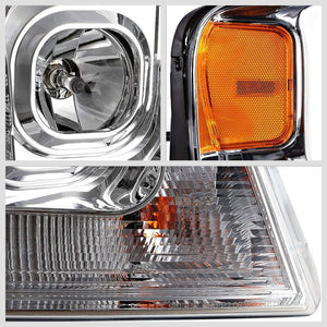 LED Chrome Housing Clear Len Projector Headlight/Lamp For 04-08 Ford F-150 2/4DR-Lighting-BuildFastCar-BFC-FHDL-FORDF150-CHAM