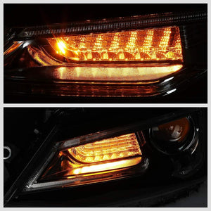 LED Black Housing Clear Lens Projector Headlight/Lamp For 11-18 Volkswagen Jetta-Lighting-BuildFastCar-BFC-FHDL-VOLKJET12-CB