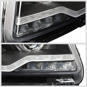 LED Black Housing Clear Lens Projector Headlight/Lamp For 11-16 Jeep Compass 4DR-Lighting-BuildFastCar-BFC-FHDL-JPCOMP-BK