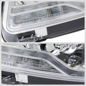 LED Chrome Housing Clear Len Projector Headlight/Lamp For 11-16 Jeep Compass 4DR-Lighting-BuildFastCar-BFC-FHDL-JPCOMP-CK