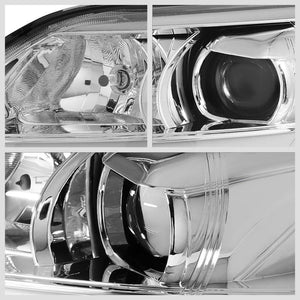 LED Chrome Housing Clear Len Projector Headlight/Lamp For 10-11 Toyota Camry 4DR-Lighting-BuildFastCar-BFC-FHDL-TOYCAM09-CH