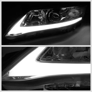 LED Chrome Housing Clear Len Projector Headlight/Lamp For 10-11 Toyota Camry 4DR-Lighting-BuildFastCar-BFC-FHDL-TOYCAM09-CH