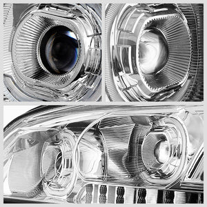 Chrome Housing Clear Lens Full LED Trailer Headlight For 08-18 Kenworth T660