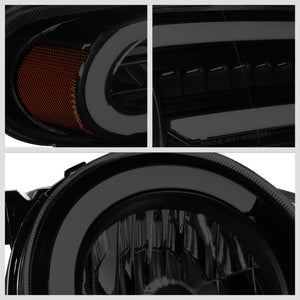 Black Housing/Smoke Lens/Amber Light Projector Headlight For 07-14 FJ Cruiser-Lighting-BuildFastCar
