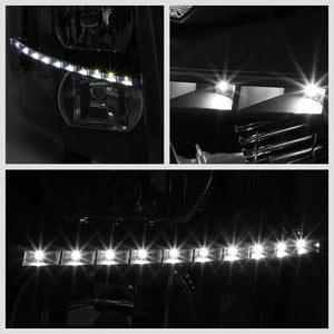 Black Housing/Clear Lens LED Light Reflector Headlight For 07-14 Suburban 1500-Lighting-BuildFastCar