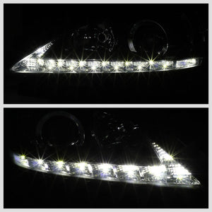 Black Housing/Clear Lens LED Running Light TBA Headlight For 07-12 Lexus ES350-Lighting-BuildFastCar
