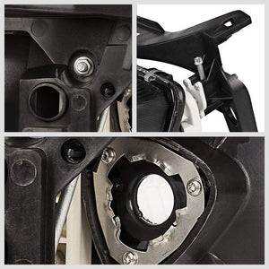 Chrome Housing Smoke Lens Reflector Headlight For 95-99 Chevy Cavalier 2DR/4DR-Lighting-BuildFastCar-BFC-FHDL-CHEVCAV004-SMCL1