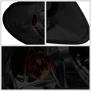 Chrome Housing Smoke Lens Reflector Headlight For 01-07 Dodge Caravan 3-DR/4DR-Lighting-BuildFastCar-BFC-FHDL-DODCAR013-SMCL1