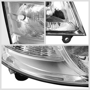 Chrome Housing/Clear Lens OE Reflector Headlight For 08-10 Dodge Grand Caravan-Lighting-BuildFastCar