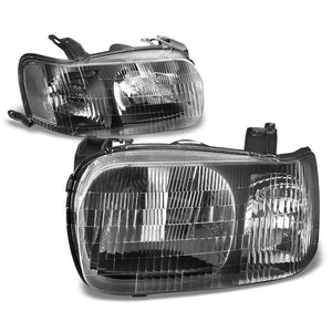 Black Housing/Clear Lens OE Reflector Headlight For 01-04 Ford Escape 2.0L/3.0L-Lighting-BuildFastCar