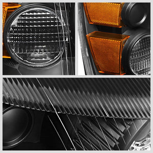 Black Housing/Clear Lens/Amber OE Reflector Headlight For 04-07 Ford Freestar-Lighting-BuildFastCar
