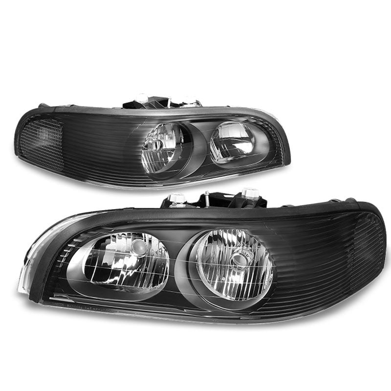 Black Clear Lens Reflector Headlight 97-05 Buick Park Avenue 3.8L