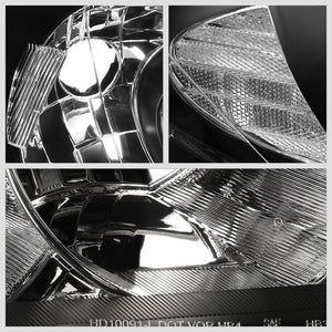 Black Housing/Clear Lens OE Reflector Headlight For 04-05 Honda Civic 1.3L/1.7L-Lighting-BuildFastCar