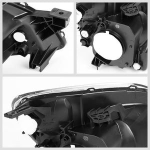 Chrome Housing/Smoke Lens OE Reflector Headlight Kit For 02-04 Honda CR-V 2.4L-Lighting-BuildFastCar