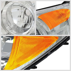 Chrome Housing/Clear Lens/Amber OE Reflector Headlight For 08-10 Honda Odyssey-Lighting-BuildFastCar
