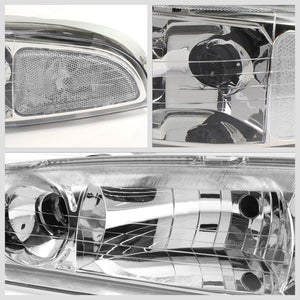 Chrome Housing/Clear Lens OE Reflector Headlight For 98-02 Oldsmobile Intrigue-Lighting-BuildFastCar